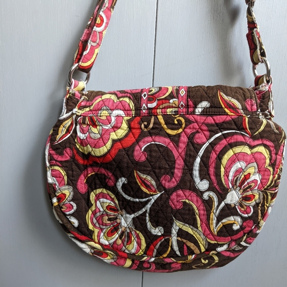 Vera Bradley Pink and Brown Crossbody Bag - Picture 3 of 7